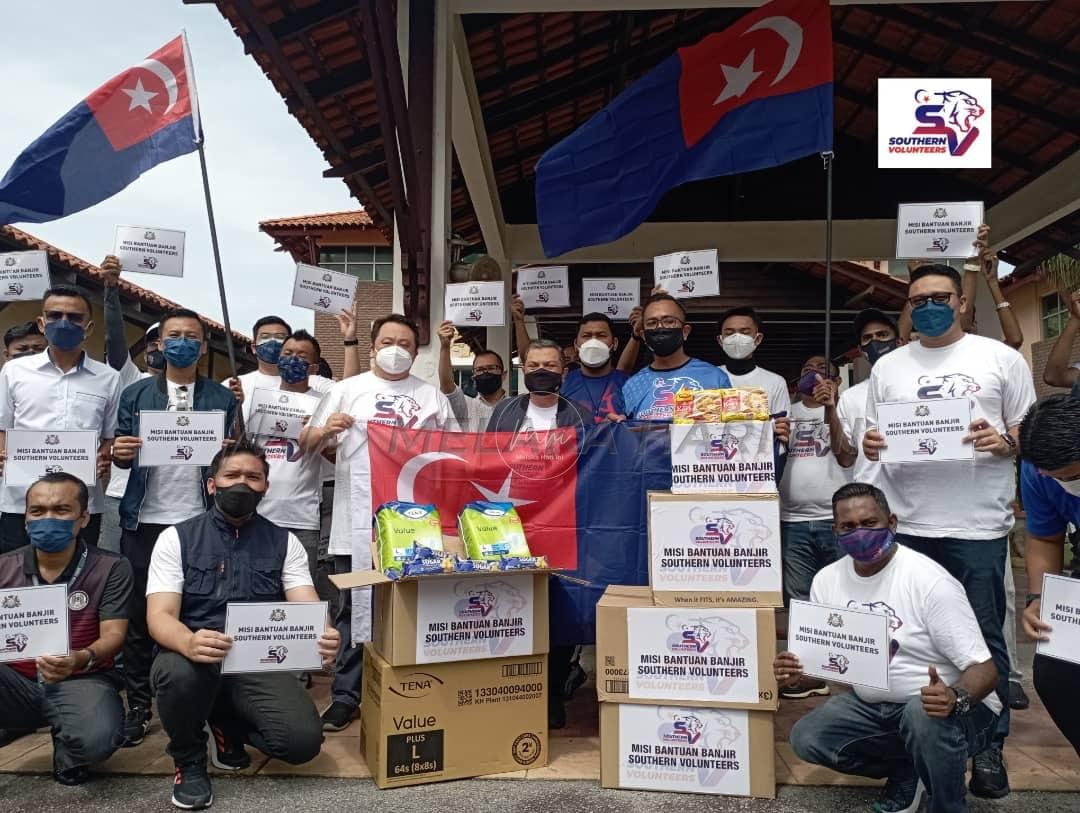 Banjir –  Johor hantar bantuan banjir melalui Southern Volunteers