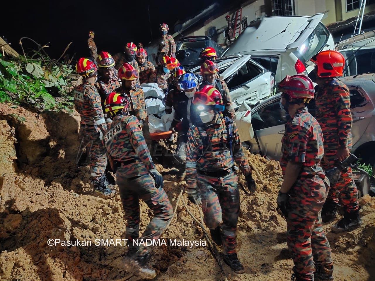 Tanah runtuh: Pihak berkuasa, anggota penyelamat teruskan tinjauan pagi ini