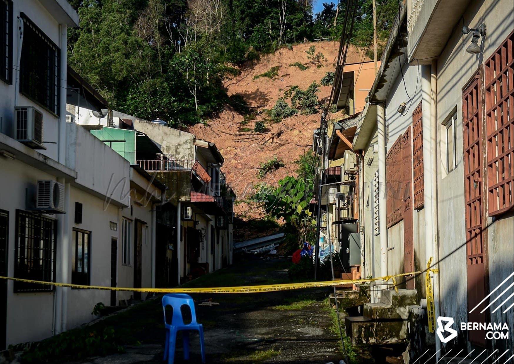 Ada rekahan tanah, 200 penduduk sekitar Taman Permai diarah kosongkan rumah