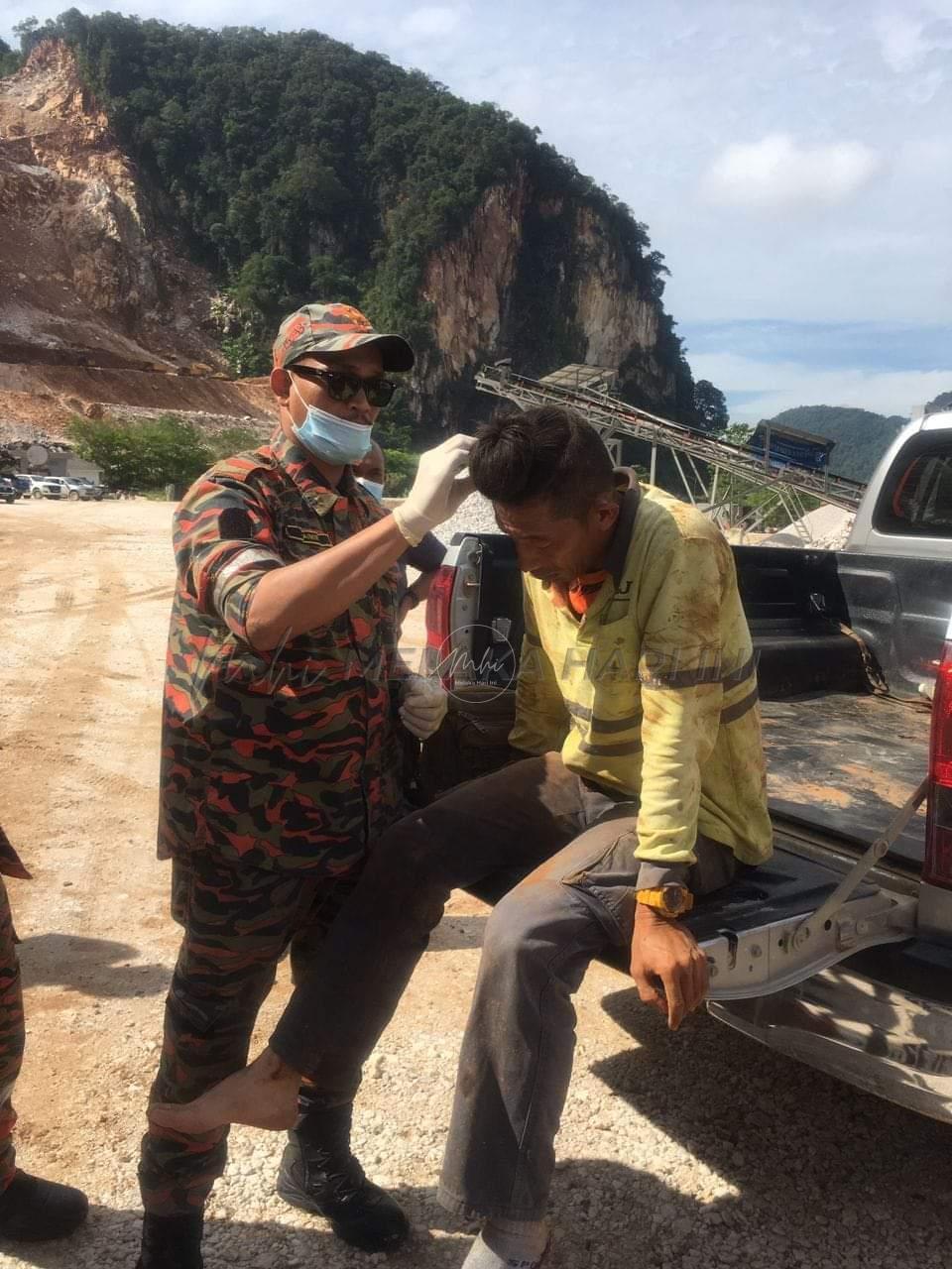 Dua cedera, dua hilang dalam kejadian runtuhan batu kuari