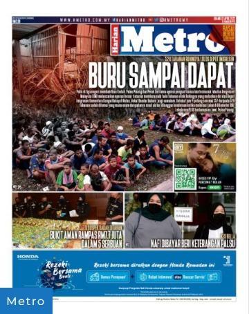 Tajuk-tajuk utama akhbar: Khamis 21 April 2022