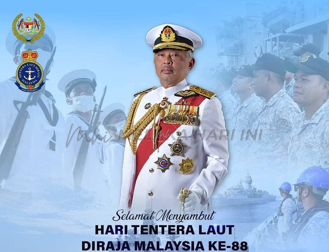 Agong zahir ucapan Selamat Hari Tentera Laut Ke-88