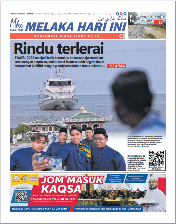 Tajuk-Tajuk Utama Akhbar : Rabu 11 Mei 2022