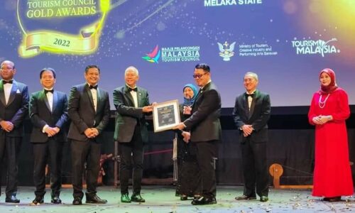 Melaka rangkul tiga anugerah emas pelancongan