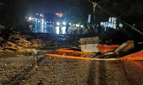 Hujan lebat berterusan mungkin punca tanah runtuh – JKR Daerah Kinta