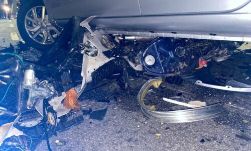 Dua sahabat maut, motosikal dirempuh pemandu terlelap