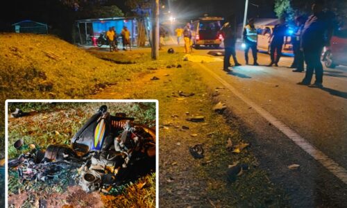 Suami isteri maut dirempuh kereta