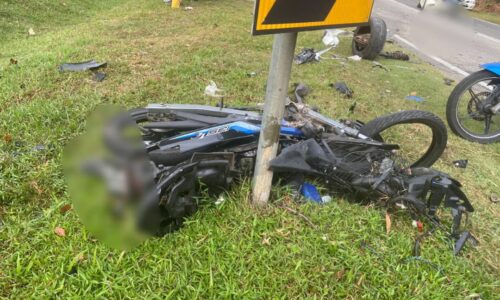 Penunggang maut dalam nahas 4 kenderaan di Jalan Hutan Simpan