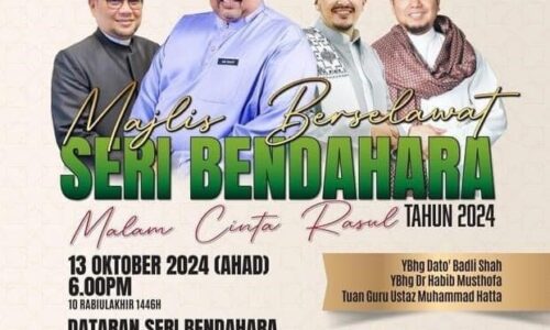 3,000 DIJANGKA MERIAHKAN MAJLIS BERSELAWAT SERI BENDAHARA