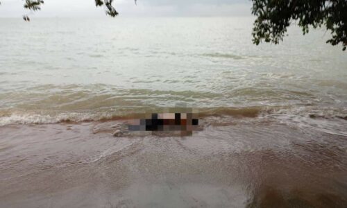 MAYAT WANITA DIPERCAYAI LEMAS DITEMUKAN DI PANTAI TANJUNG BIDARA