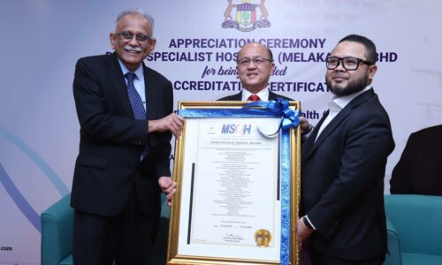 LIMA HOSPITAL DI MELAKA TERIMA PENGIKTIRAFAN MSQH