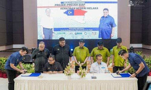 5 PROJEK JPS BERNILAI RM28.6 JUTA DISERAH KEPADA KERAJAAN MELAKA